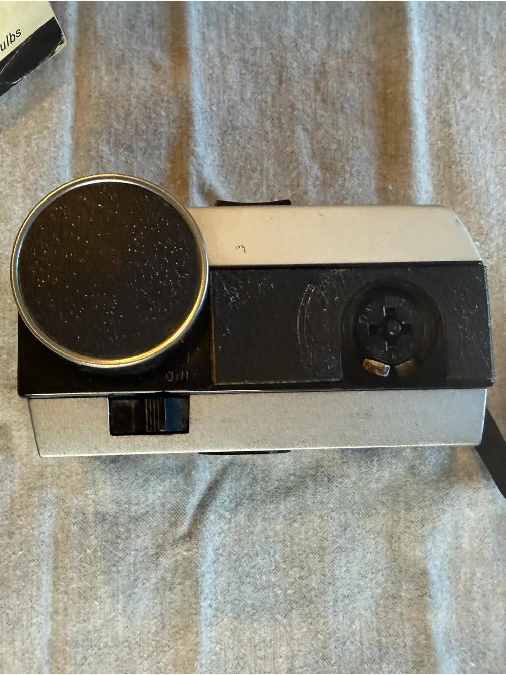 Kodak Instamatic 404 Camera in Silver and Black with Yellow Box